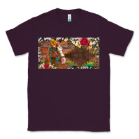 Plum western turquoise gemstone horse cowhide leopard floral background lic Classic Tee - Artiststas
