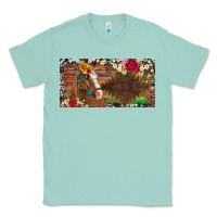 Seafoam western turquoise gemstone horse cowhide leopard floral background lic Classic Tee - Artiststas
