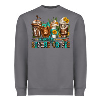 Storm moody before coffee longhaired cow coffee Heavyweight Sweatshirt - Jasminsmagicworld