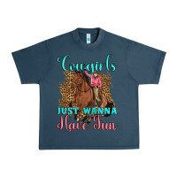 Midnight Navy cowgirls just wanna have fun Urban Heavy Tee - Artiststas