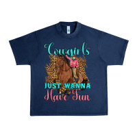 Navy cowgirls just wanna have fun Urban Heavy Tee - Artiststas