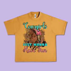 Cowgirls Just Wanna Have Fun Urban Heavy Tee Designed By Artiststas