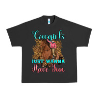 Pigment Black cowgirls just wanna have fun Urban Heavy Tee - Artiststas