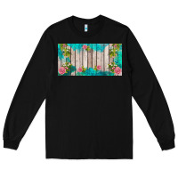 Black western floral  license plate template Long Sleeve Tee - BarkalooDesign
