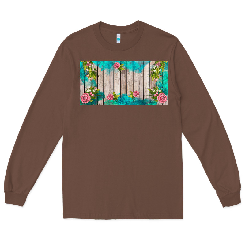 Western Floral  License Plate Template Long Sleeve Tee by BarkalooDesign | Teevron