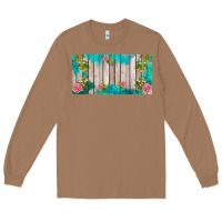 Toasted Coconut western floral  license plate template Long Sleeve Tee - BarkalooDesign