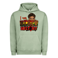 Pigment Oil Green i am black history black boy peekaboo juneteenth Urban Hoodie - CowGirlArtShop