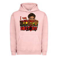 Pigment Salmon i am black history black boy peekaboo juneteenth Urban Hoodie - CowGirlArtShop