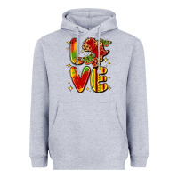 Heather Grey love juneteenth Heavyweight Hoodie - LillyAllenDesigns