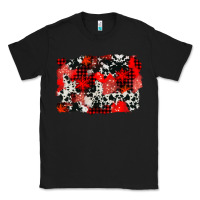 Black western red cowhide winter background Classic Tee - AdoDesignShop