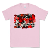 Bubblegum Pink western red cowhide winter background Classic Tee - AdoDesignShop