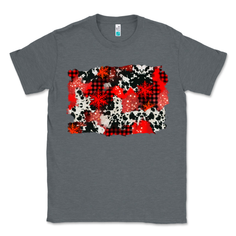 Western Red Cowhide Winter Background Classic Tee by AdoDesignShop | Teevron
