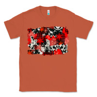 Copper western red cowhide winter background Classic Tee - AdoDesignShop