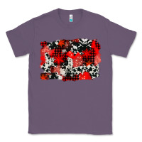 Lavender western red cowhide winter background Classic Tee - AdoDesignShop
