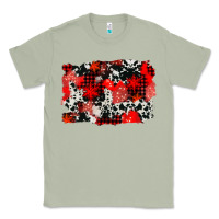Matcha western red cowhide winter background Classic Tee - AdoDesignShop