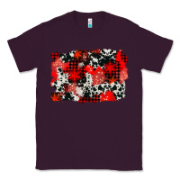 Plum western red cowhide winter background Classic Tee - AdoDesignShop