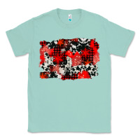 Seafoam western red cowhide winter background Classic Tee - AdoDesignShop