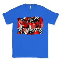 True Royal western red cowhide winter background Classic Tee - AdoDesignShop
