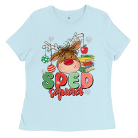 Baby Blue sped squad Ladies Tee - MaliasSmallBusiness