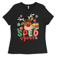 Black sped squad Ladies Tee - MaliasSmallBusiness