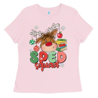 Bubblegum Pink sped squad Ladies Tee - MaliasSmallBusiness
