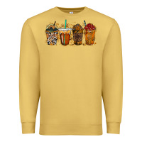 Antique Gold leopard and cowhide drink Premium Sweatshirt - RacoonDesign