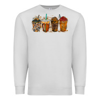 Dove Grey leopard and cowhide drink Premium Sweatshirt - RacoonDesign