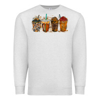 Oatmeal Heather leopard and cowhide drink Premium Sweatshirt - RacoonDesign