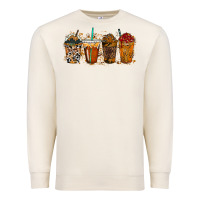 Sandshell leopard and cowhide drink Premium Sweatshirt - RacoonDesign
