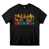 Black gnomigos Heavy Core Tee - Zillion Design Studio