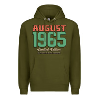 Army Green August 1965 Limited Edition 55 Years Of Being Awesome Premium Hoodie - Bettercallsaul