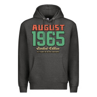 Charcoal Heather August 1965 Limited Edition 55 Years Of Being Awesome Premium Hoodie - Bettercallsaul