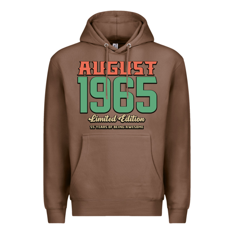 August 1965 Limited Edition 55 Years Of Being Awesome Premium Hoodie by Bettercallsaul | Teevron