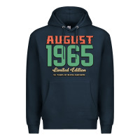 Navy August 1965 Limited Edition 55 Years Of Being Awesome Premium Hoodie - Bettercallsaul
