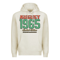 Oatmeal Heather August 1965 Limited Edition 55 Years Of Being Awesome Premium Hoodie - Bettercallsaul