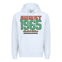 White August 1965 Limited Edition 55 Years Of Being Awesome Premium Hoodie - Bettercallsaul