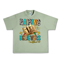 Oil Green Raising believers matthew 4 17 Urban Heavy Tee - AdoDesignShop