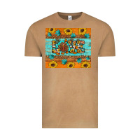 Vintage Camel Sunflower Leopard Thanksgiving Love Vintage Tee - Artiststas