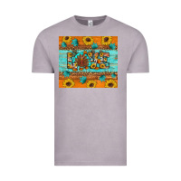 Vintage Zinc Sunflower Leopard Thanksgiving Love Vintage Tee - Artiststas