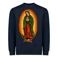 Navy our lady of Guadalupe Heavyweight Sweatshirt - JahusDesignShop