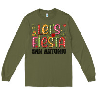 Army Green lets fiesta san antonio Long Sleeve Tee - JahusDesignShop
