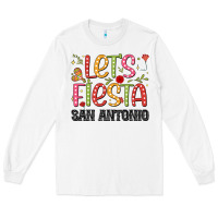 White lets fiesta san antonio Long Sleeve Tee - JahusDesignShop