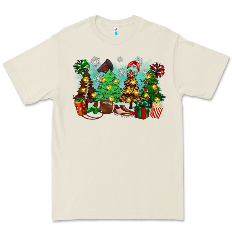 Christmas Trees With Football Premium Tee by Zillion Design Studio | Teevron