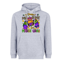 Heather Grey i paused my game for mardi gras Heavyweight Hoodie - LillyAllenDesigns