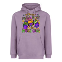 Lavender i paused my game for mardi gras Heavyweight Hoodie - LillyAllenDesigns