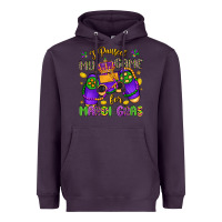 Plum i paused my game for mardi gras Heavyweight Hoodie - LillyAllenDesigns