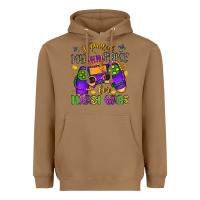 Toasted Coconut i paused my game for mardi gras Heavyweight Hoodie - LillyAllenDesigns