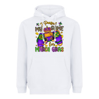 White i paused my game for mardi gras Heavyweight Hoodie - LillyAllenDesigns