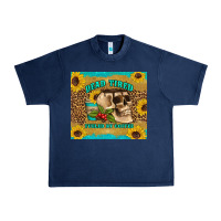 Navy dead tired fueled by coffee Urban Heavy Tee - Artiststas
