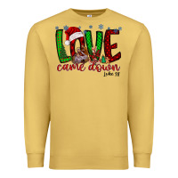 Antique Gold love came dow christmas Premium Sweatshirt - RacoonDesign